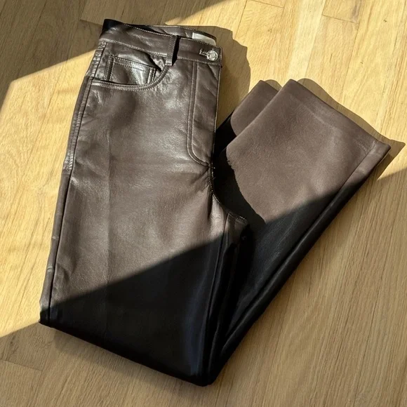 Aritzia Leather Pants - Picture 5 of 6